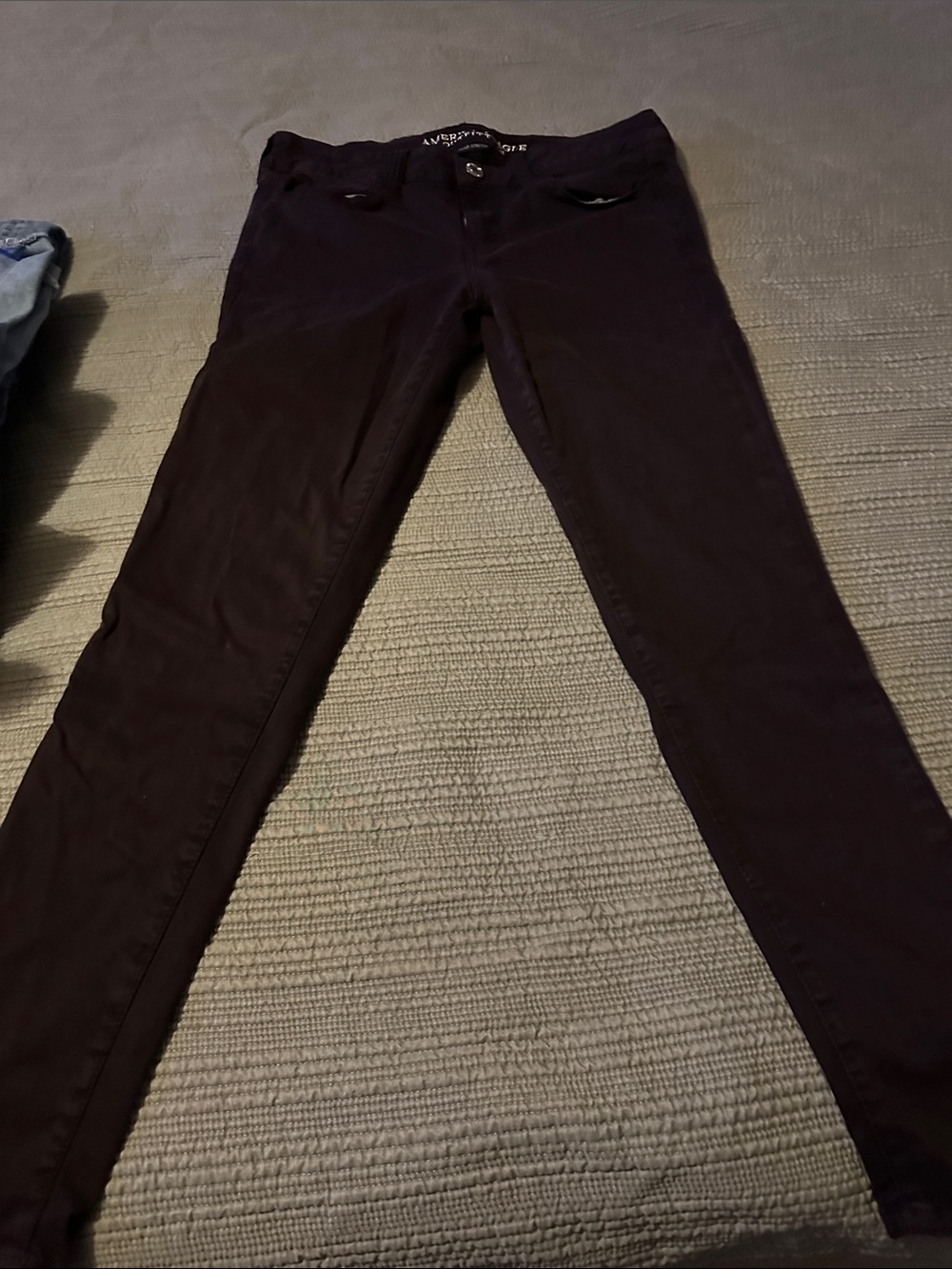 American Eagle Outfitters Skinny Pants in Deep Plum